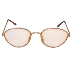 Vintage 1980s or 1990s Glasses Unbranded Gold Rimmed Frames